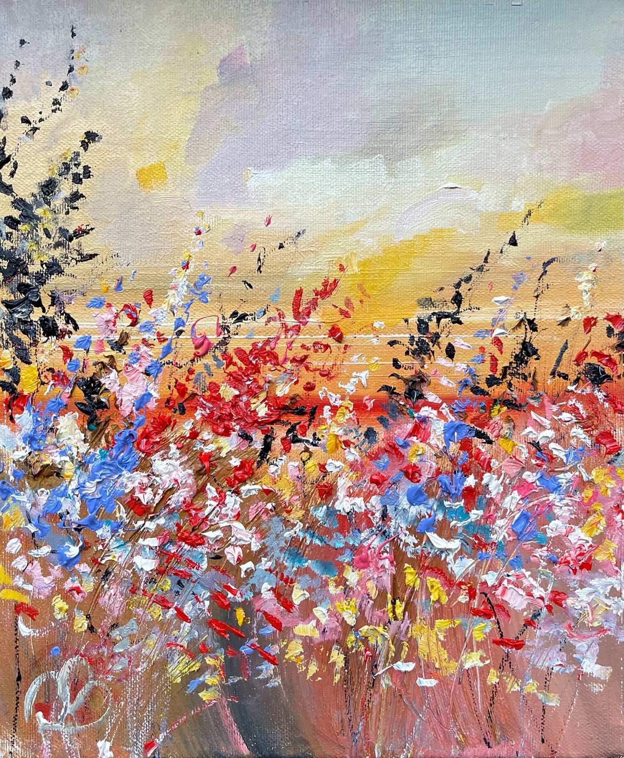 'Florals On a Summer Stroll' by artist Rosanne Barr