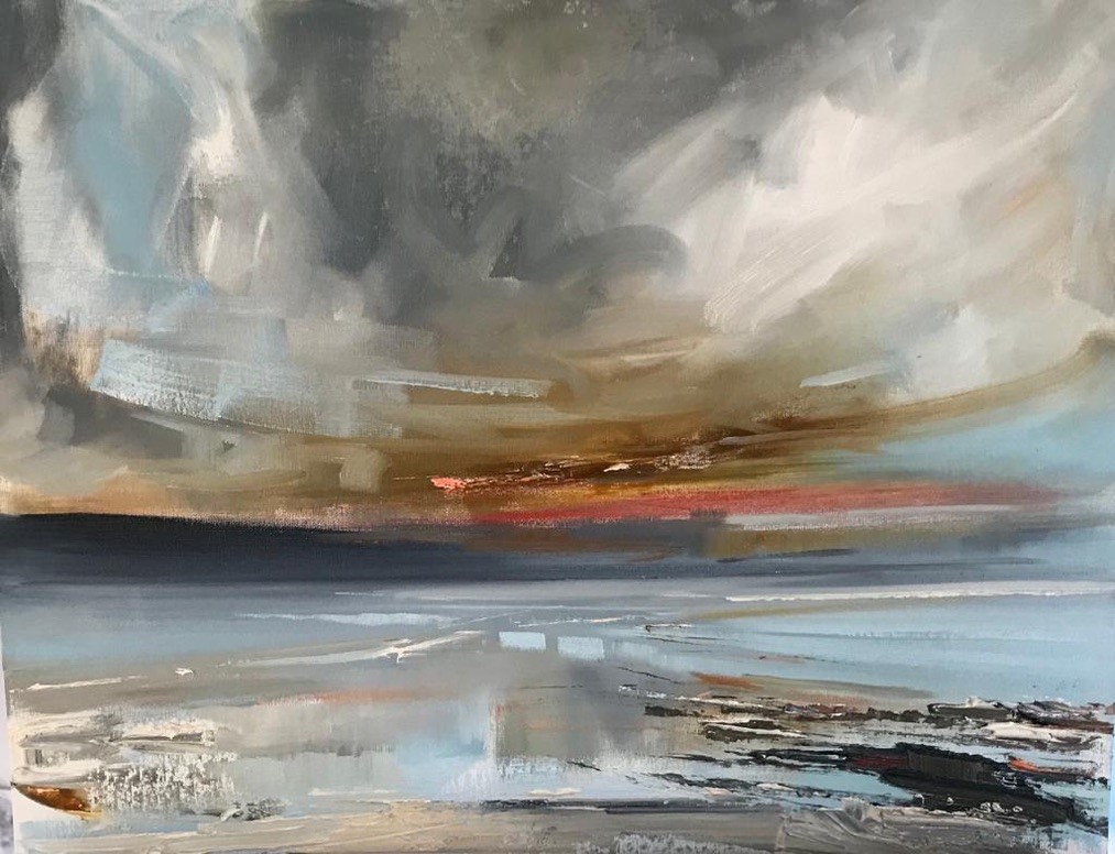 'Marwickhead amid a storm' by artist Rosanne Barr