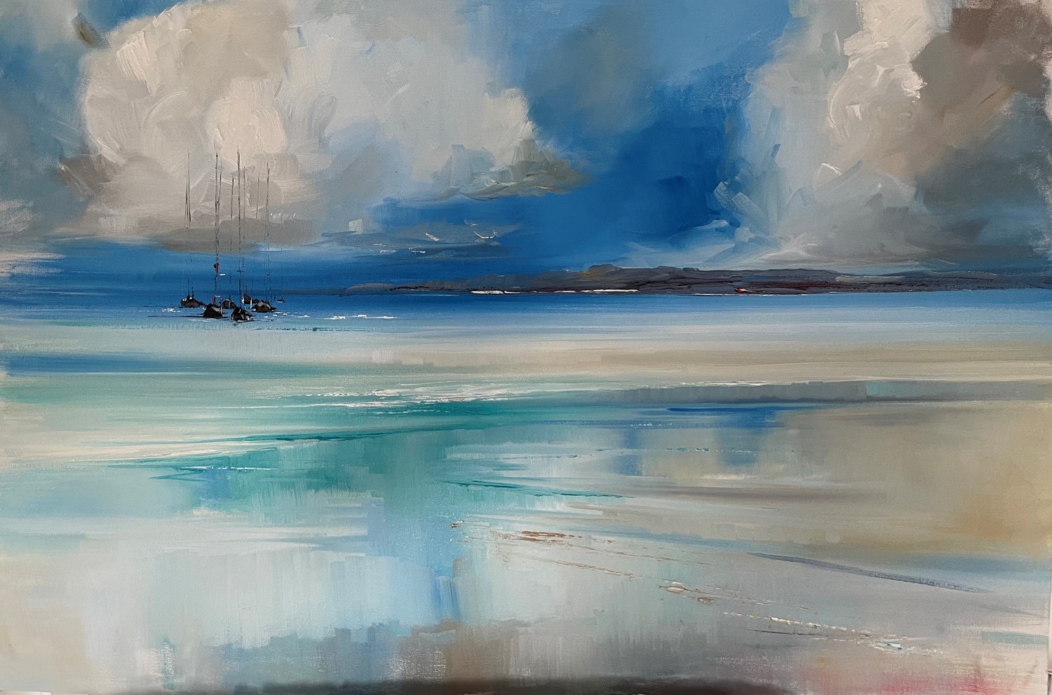 'Tidal pools and Yachts' by artist Rosanne Barr