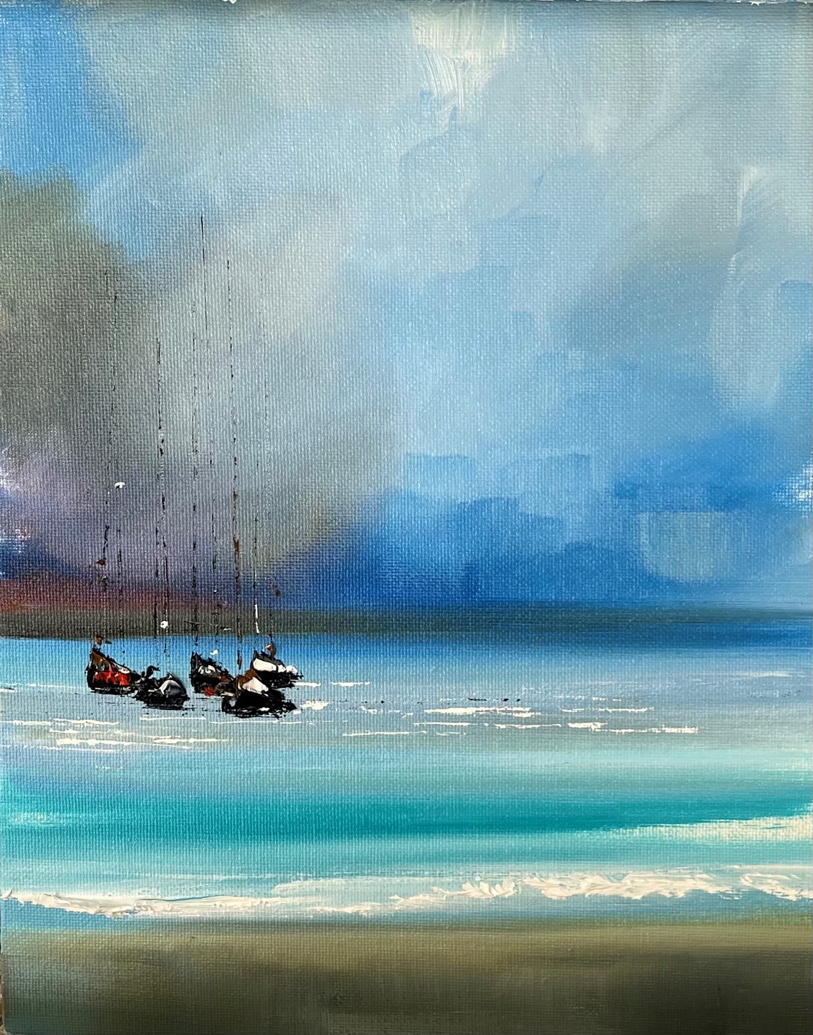 'Five ashore ' by artist Rosanne Barr