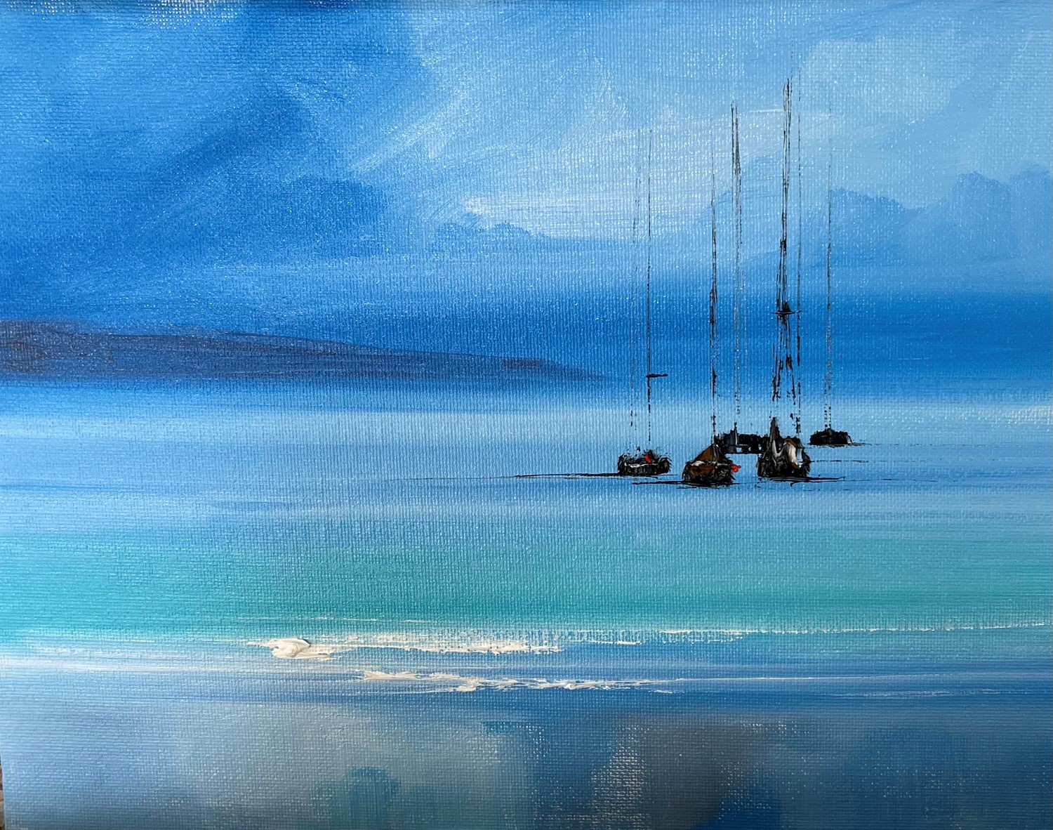 'Turquoise and Blue ' by artist Rosanne Barr