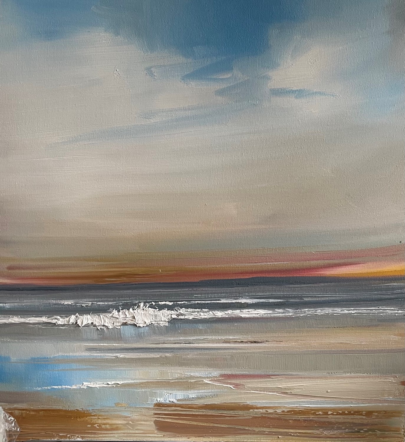 'Wave flooding ashore ' by artist Rosanne Barr