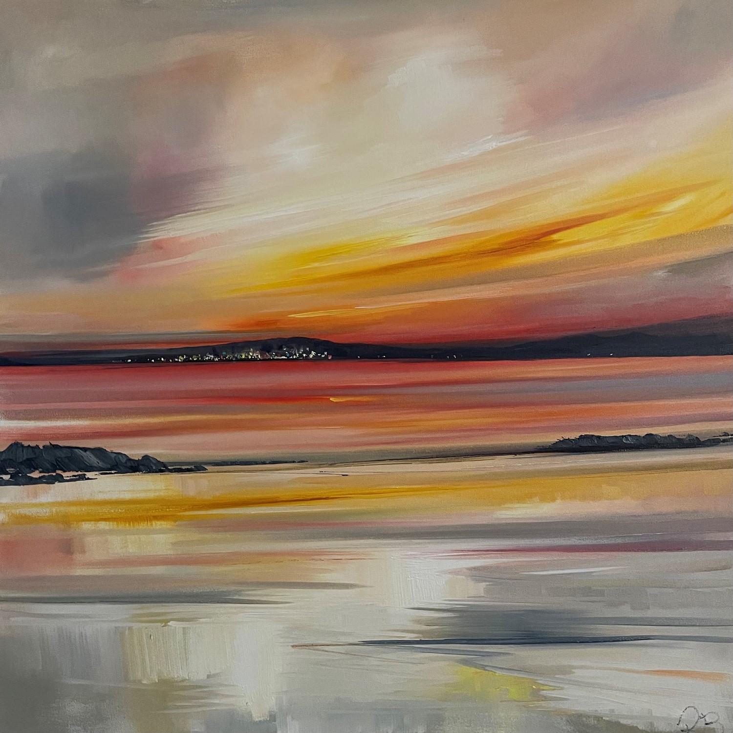 'The Isles from the mainland ' by artist Rosanne Barr