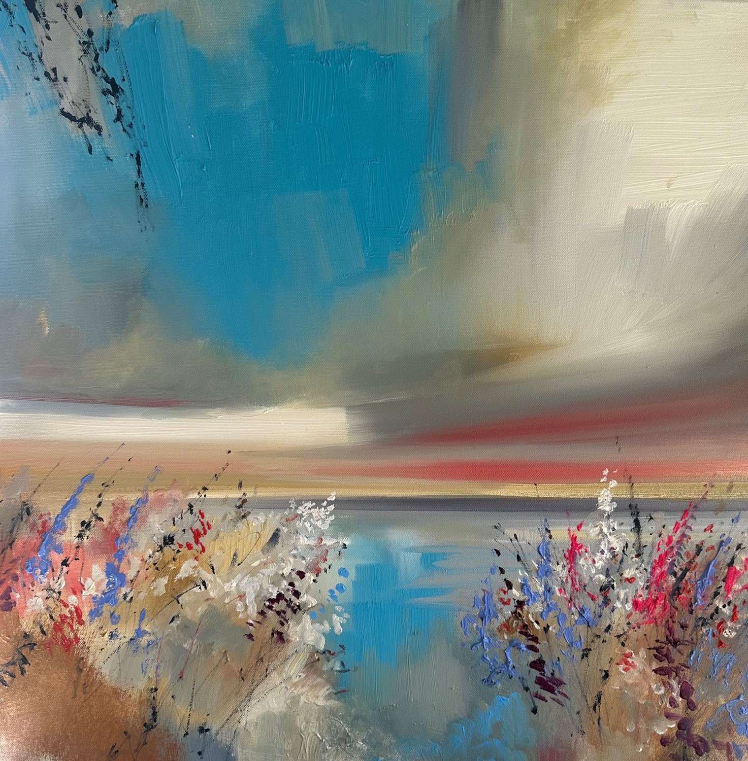 'Floral Abstract' by artist Rosanne Barr