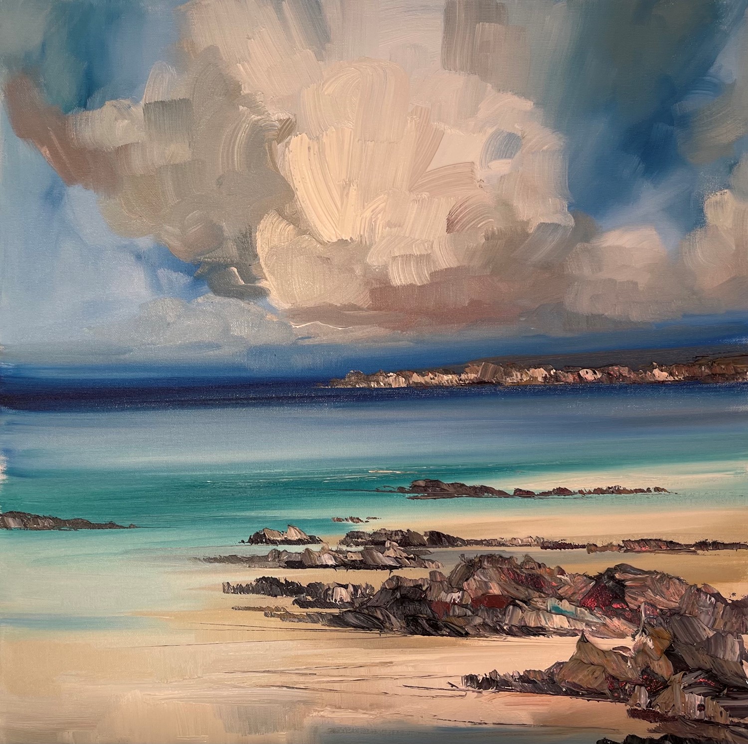 'On Aqua Shores' by artist Rosanne Barr