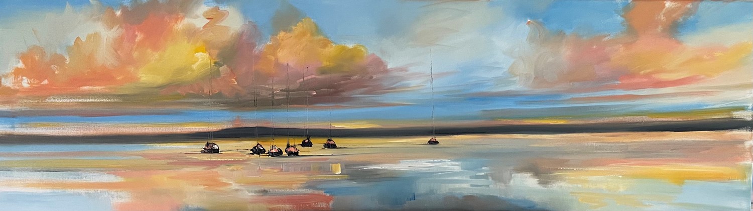 'Golden clouds ' by artist Rosanne Barr