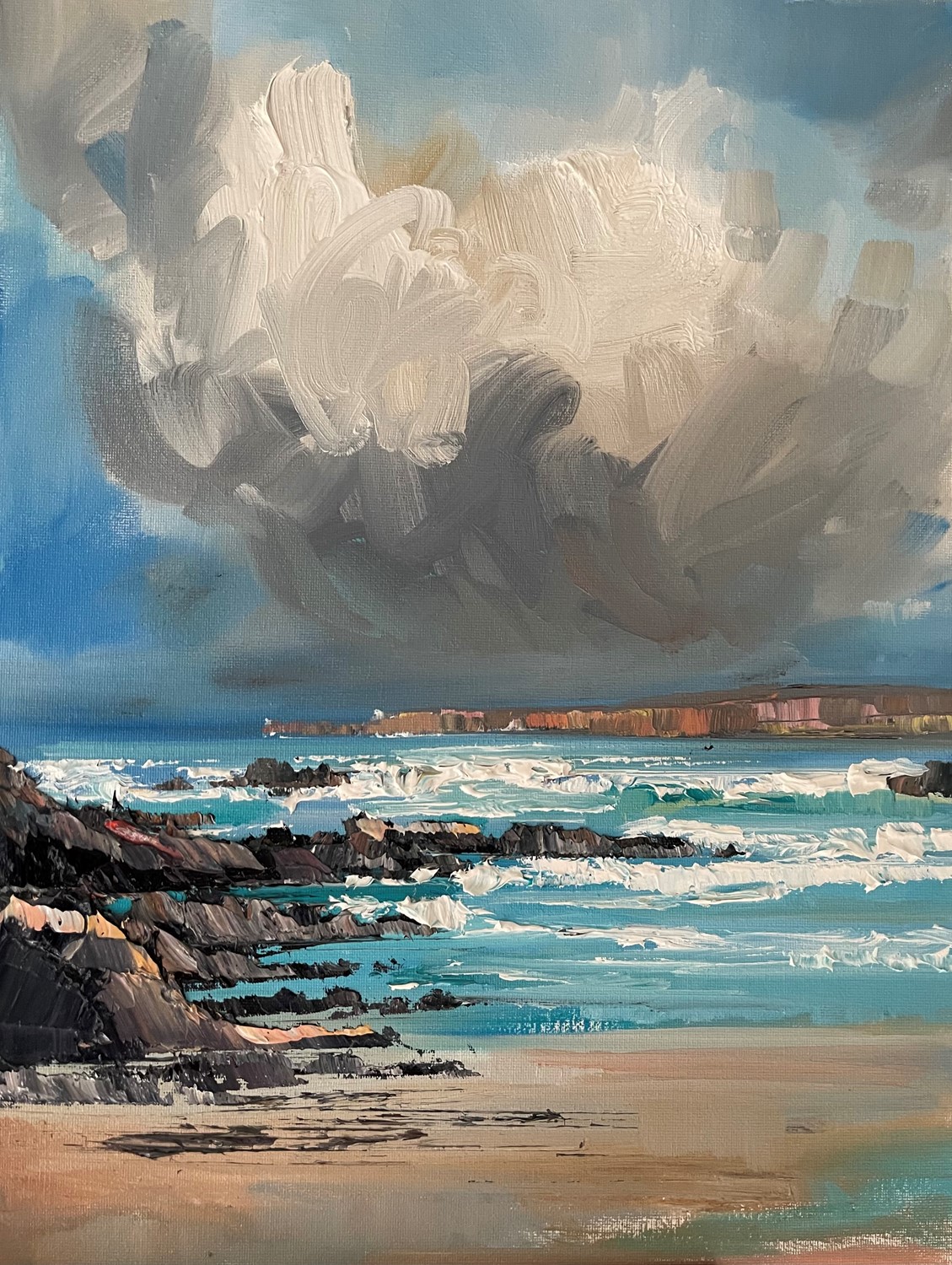 'Ominous Cloud Achmelvich ' by artist Rosanne Barr