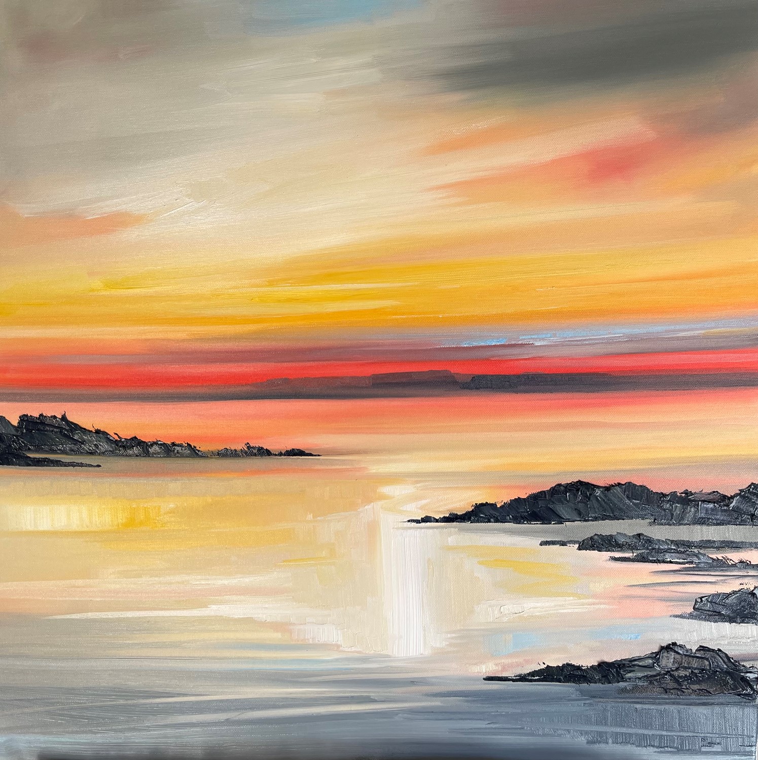 'Looking west at sunset' by artist Rosanne Barr