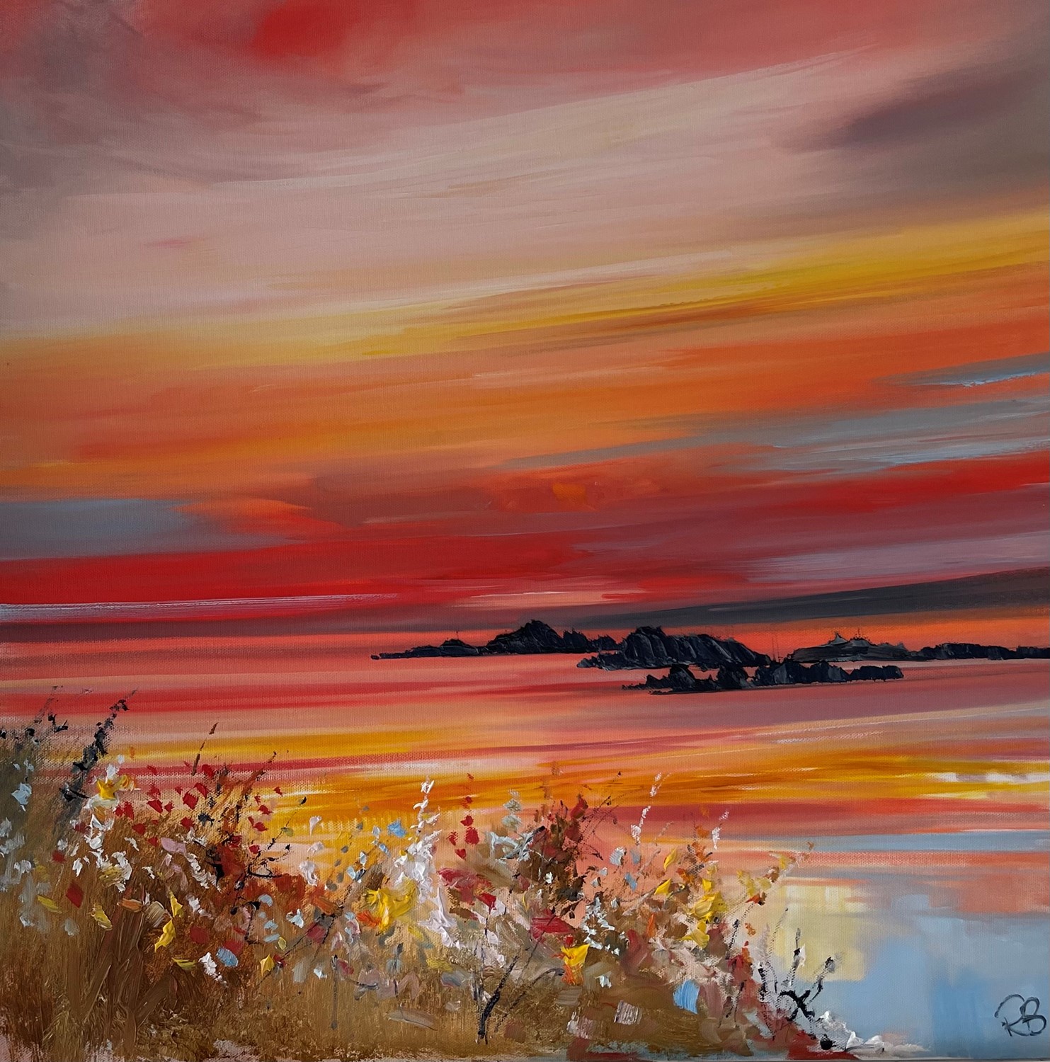 'Mid Summer Sunset' by artist Rosanne Barr