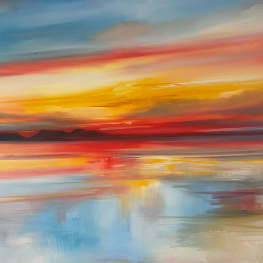 'Arisaig , as the sun goes down ' by artist Rosanne Barr