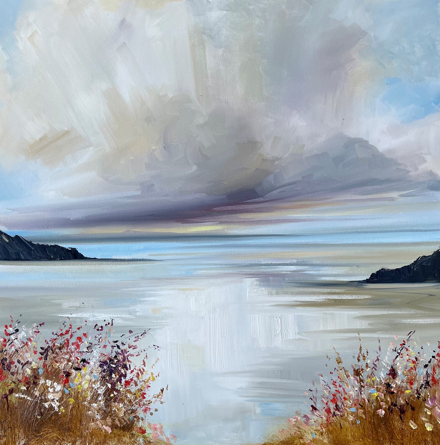 'At Low tide through the florals ' by artist Rosanne Barr