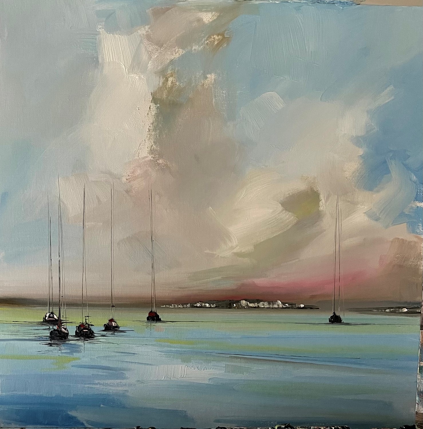 'A sky of dispersing cloud' by artist Rosanne Barr