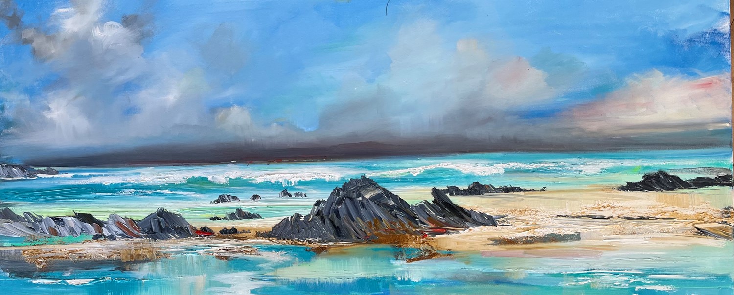 'The hidden bay of singing sands ' by artist Rosanne Barr