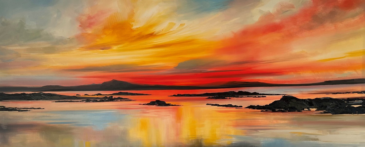 'On the west coast at  Sunset ' by artist Rosanne Barr