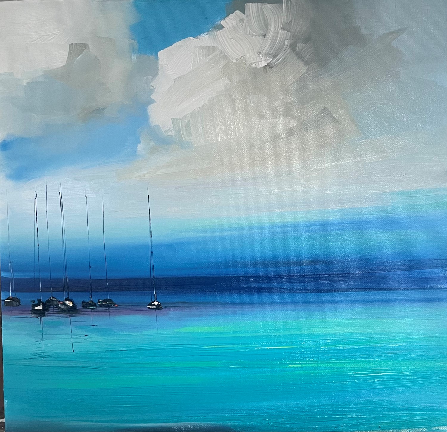 'All calm on the Atlantic ' by artist Rosanne Barr