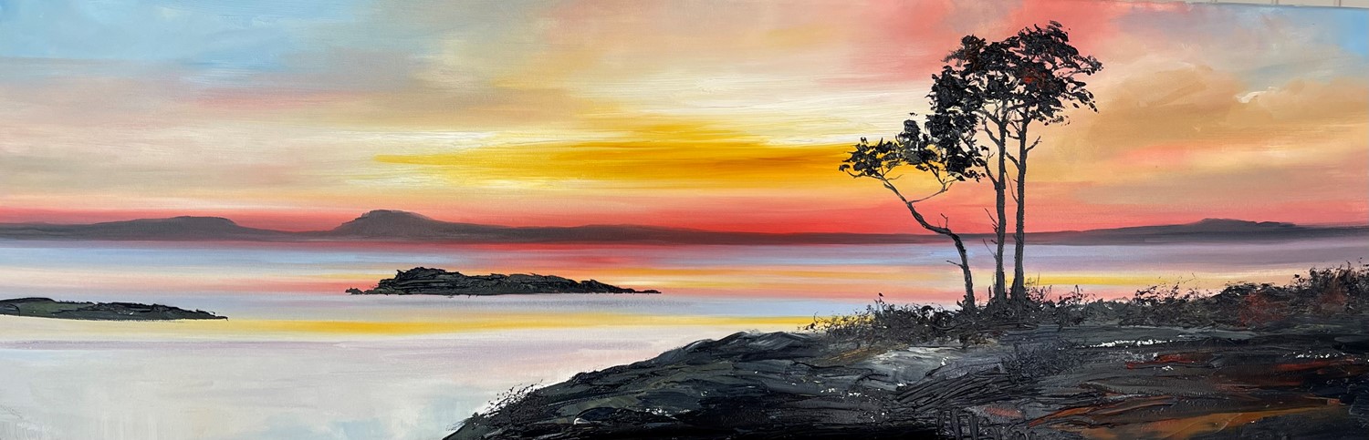 'A glorious Morar Sunset' by artist Rosanne Barr