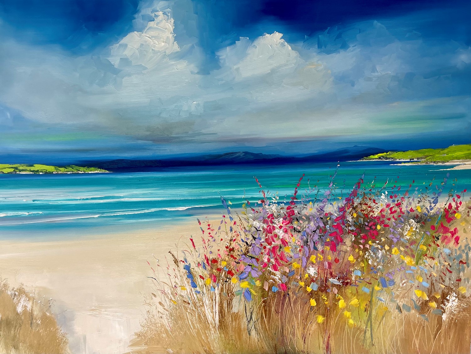 'A cacophony of Island Wildflowers ' by artist Rosanne Barr