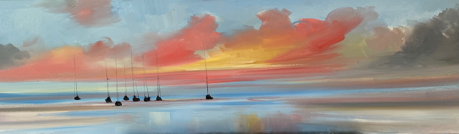 'Fleeting sunset clouds ' by artist Rosanne Barr