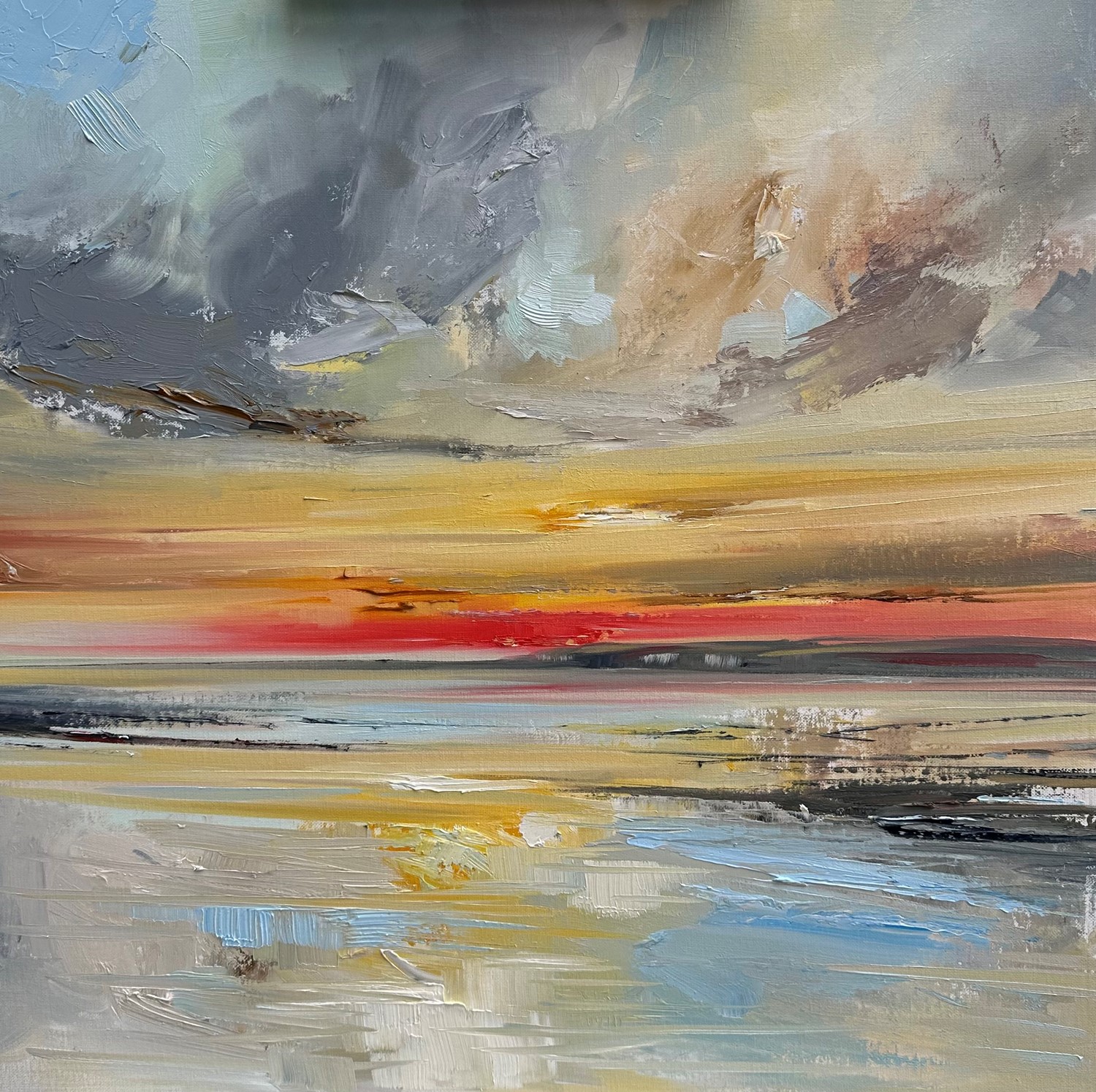 'Sunset after a passing storm' by artist Rosanne Barr