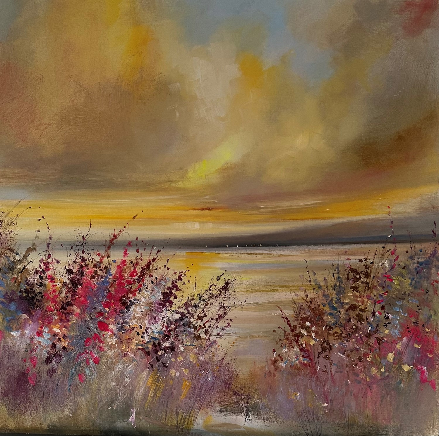 'Pottering by the shore' by artist Rosanne Barr