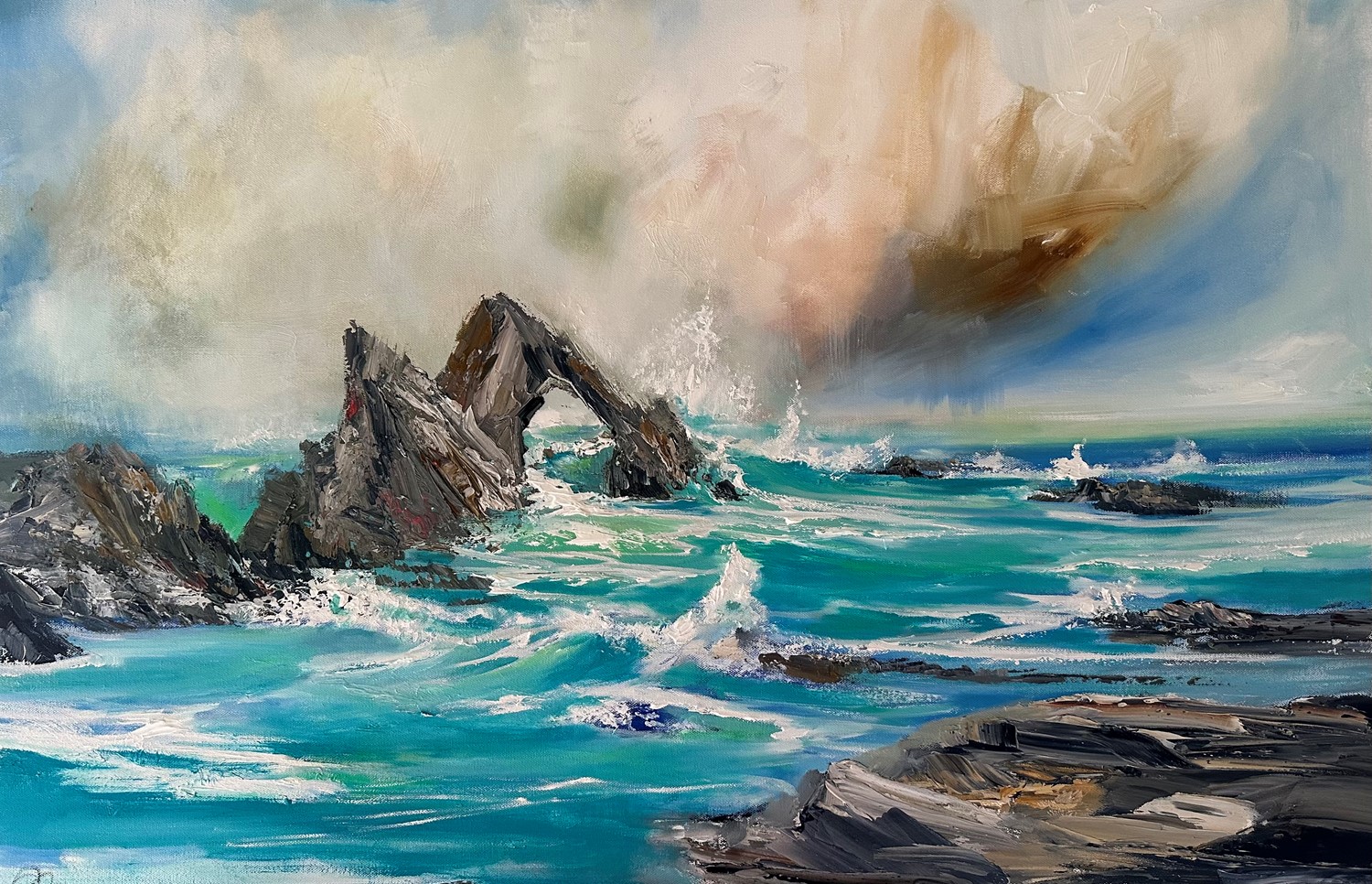 'Rough swell Bow fiddle rock' by artist Rosanne Barr