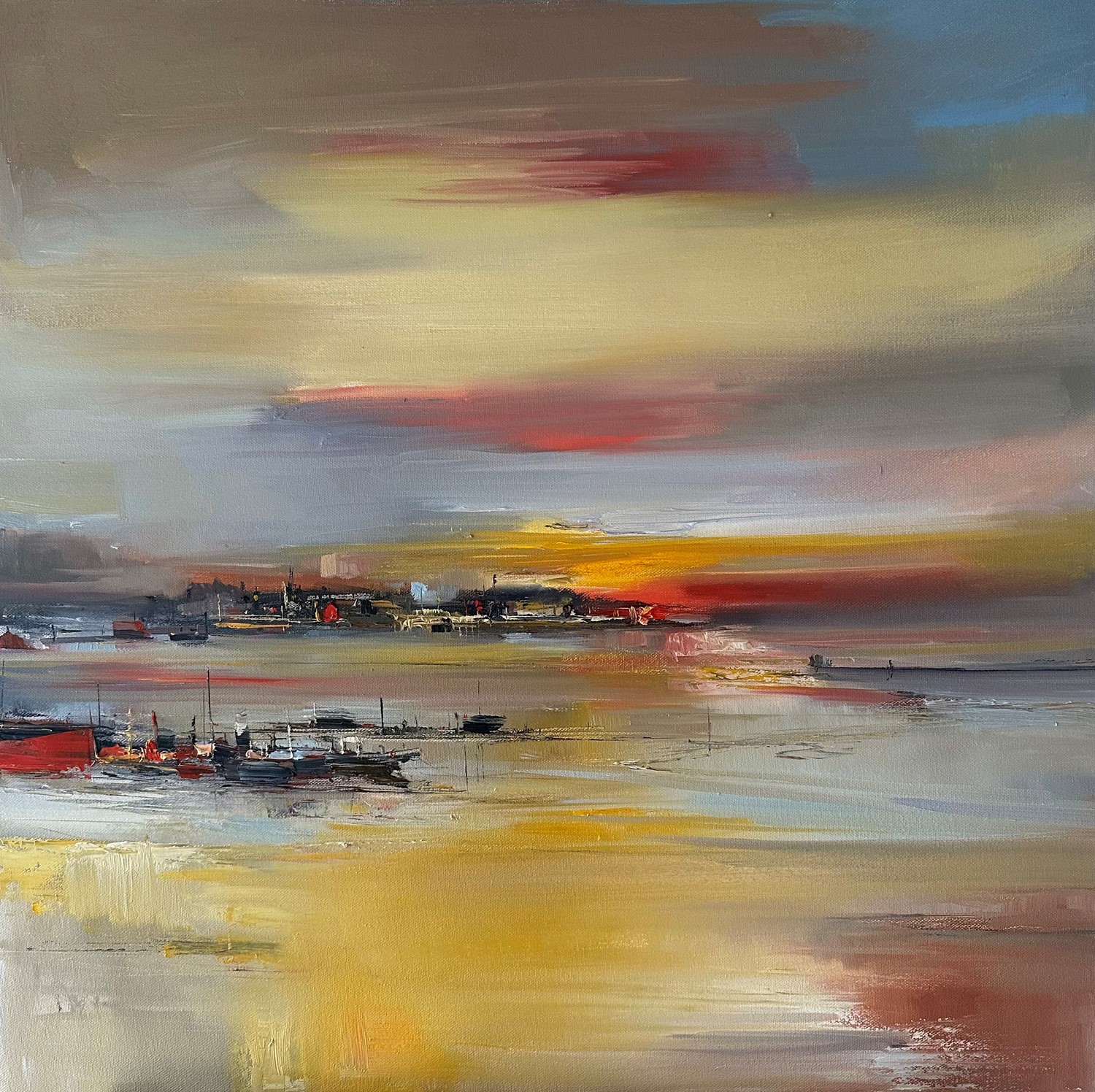 'Harbour flow, islay' by artist Rosanne Barr