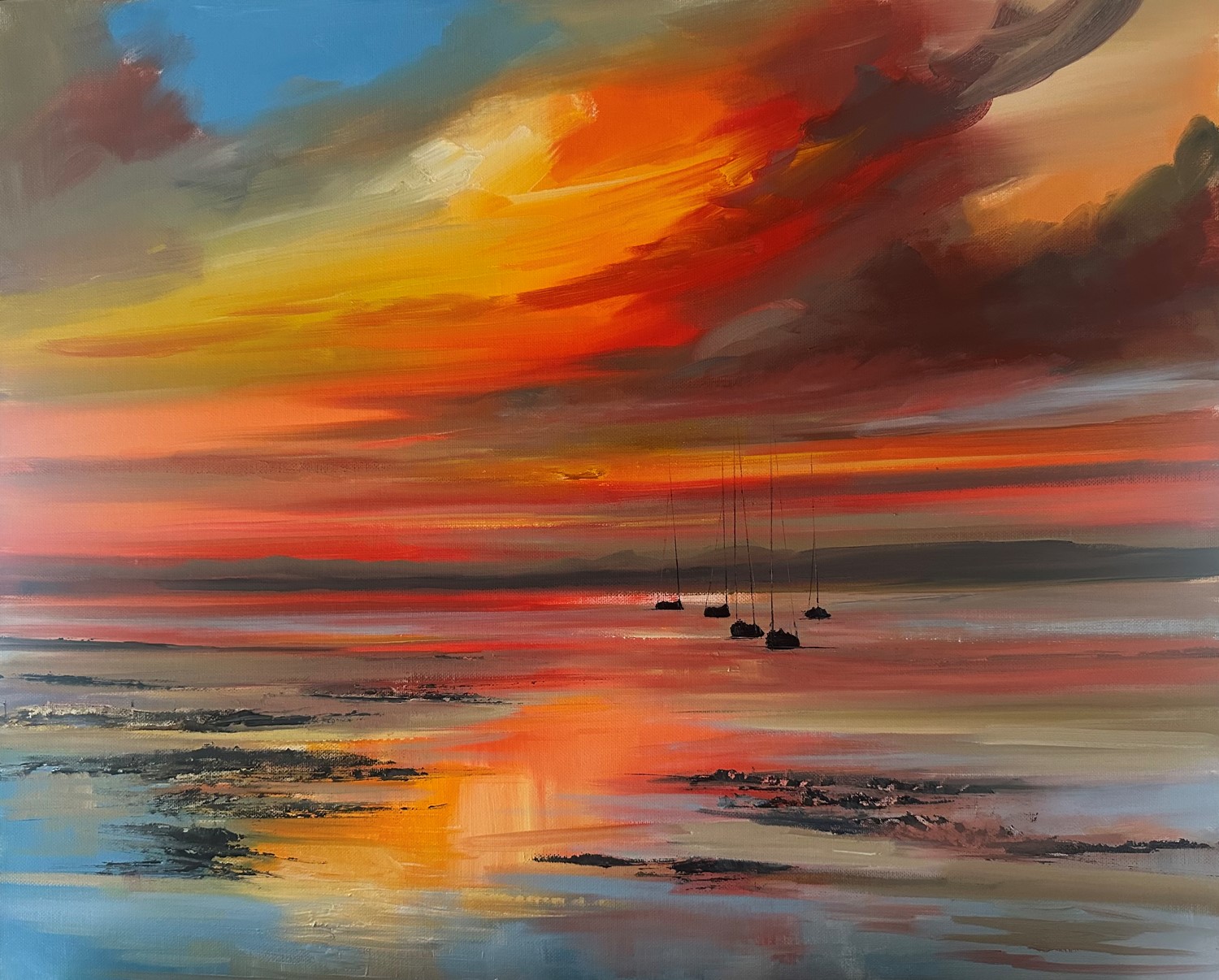 'Nairn sunset' by artist Rosanne Barr