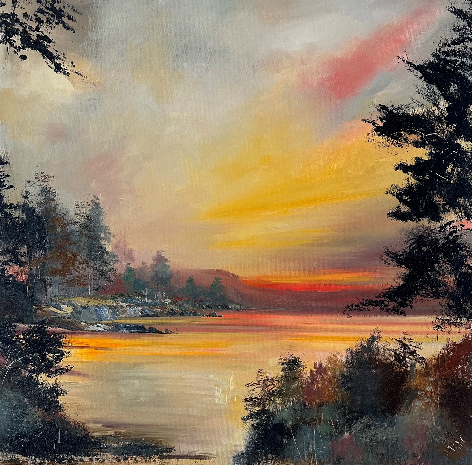 'Sundown Loch Linnhe ' by artist Rosanne Barr