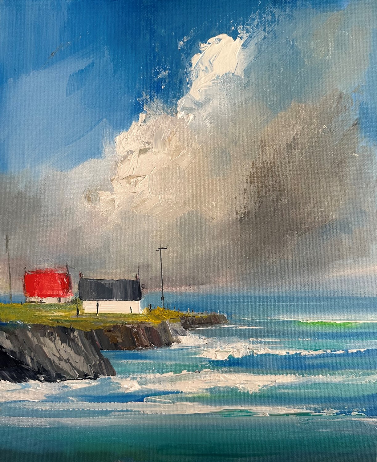 'Blowing a Hoolie ' by artist Rosanne Barr