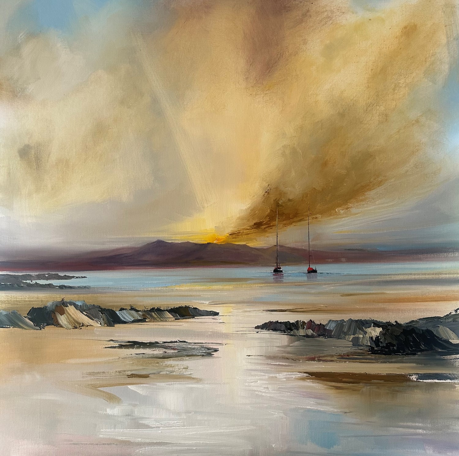 'Gazing toward Arran' by artist Rosanne Barr