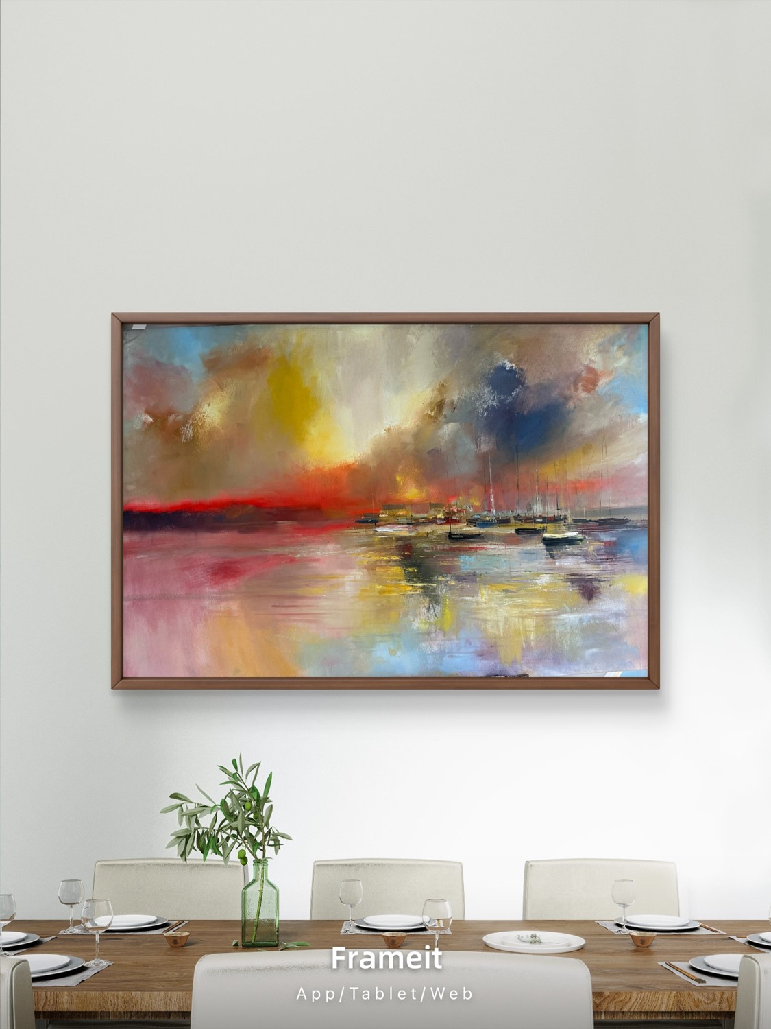 'A safe haven at sunset' by artist Rosanne Barr