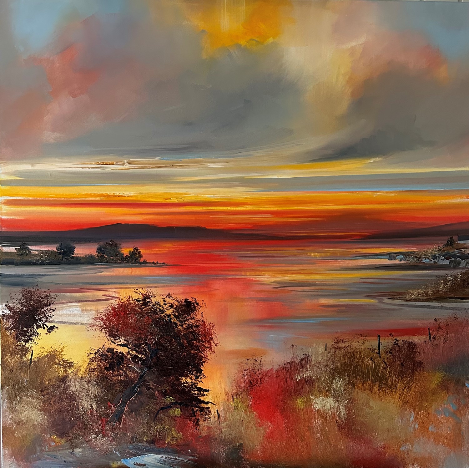 'Sundown on Mull ' by artist Rosanne Barr
